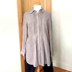 Sandwich Long-Sleeved Grey Button-Down Tunic, Size 38/S